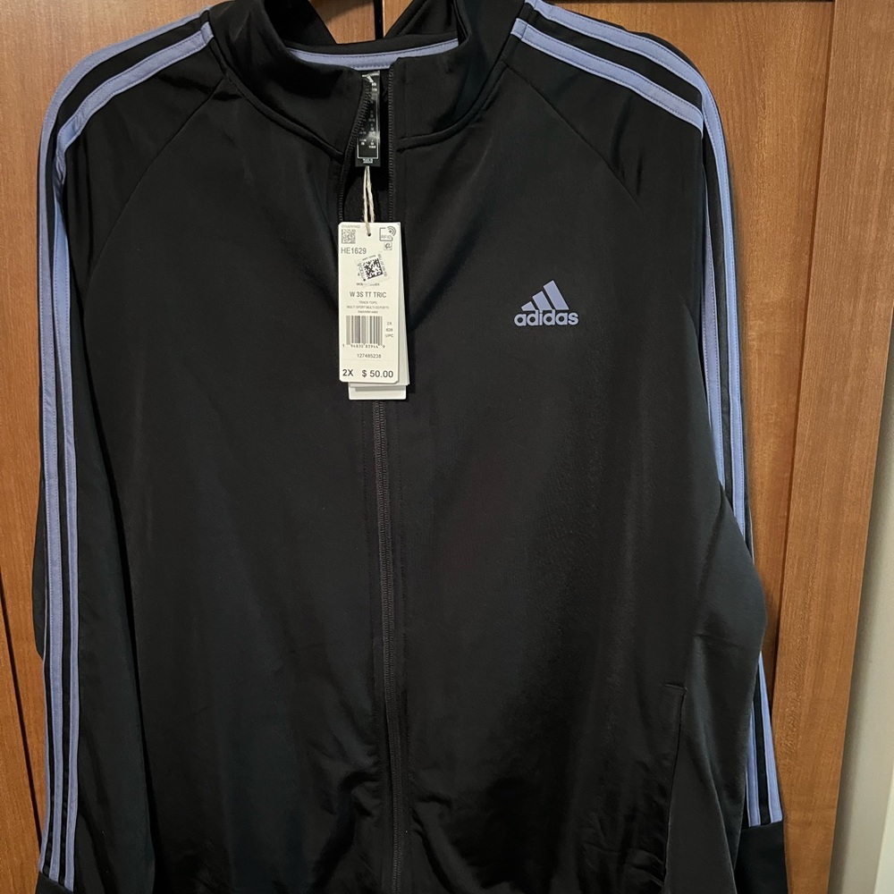 Plus Size 2X Adidas Jogger Jacket (part of a 2 piece set)